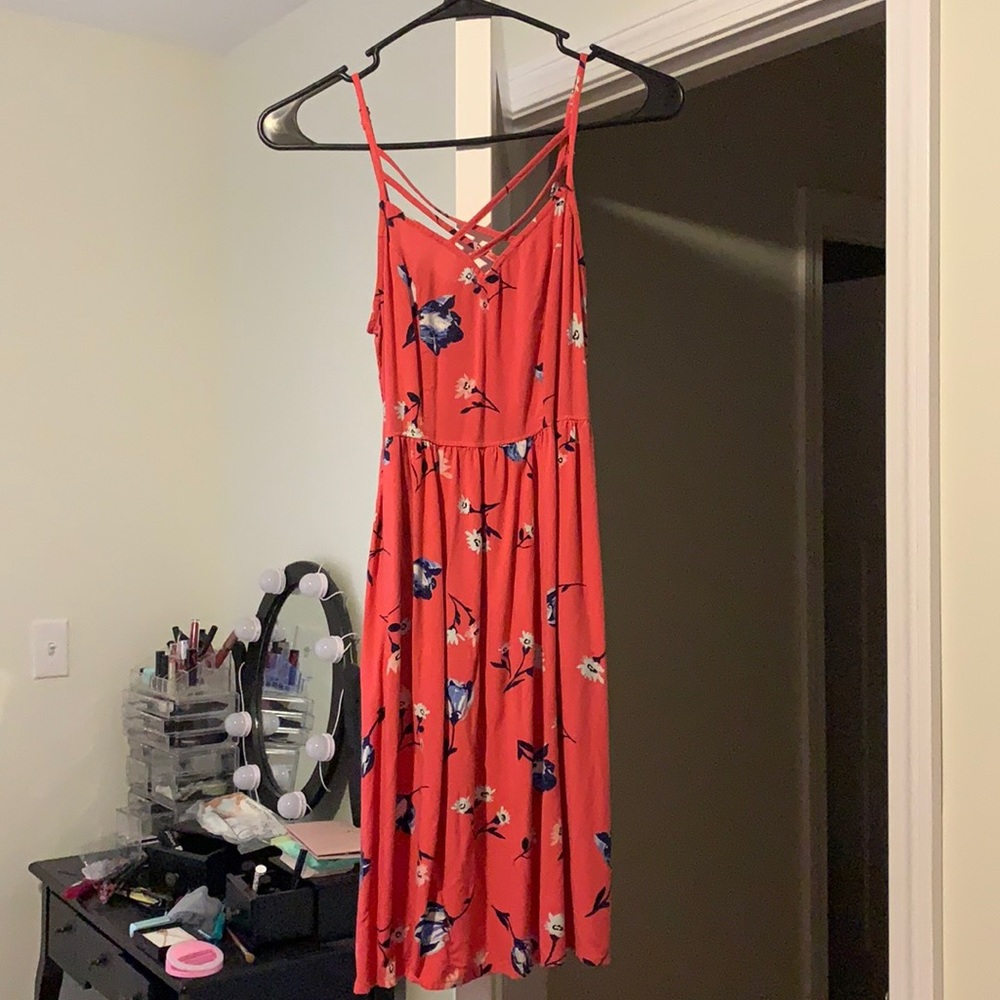 Pink Floral Dress